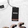 Hugo Boss t-shirt koszulka na krótki rękaw męska biała duże logo